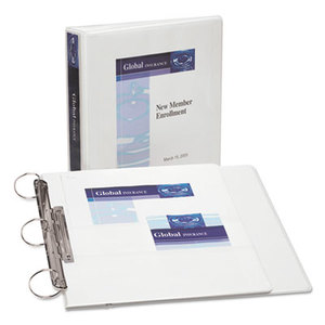 Avery 17590 FlipBack 360 Binder w/Round Rings, 11 x 8 1/2, 1 1/2" Cap, White by AVERY-DENNISON