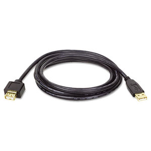 Tripp Lite U024-006 U024-006 6-ft. USB A/A Gold Extension Cable for USB 2.0 Cable USB-A M/F by TRIPPLITE