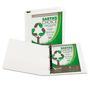 SAMSILL CORPORATION 16957 Earth's Choice Heavy-Duty Biodegradable D-Ring View Binder, 1 1/2" Cap, White by SAMSILL CORPORATION