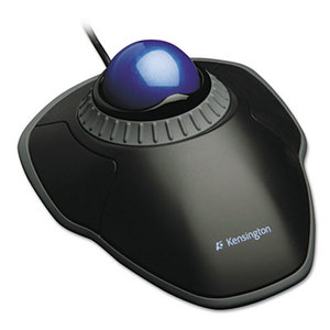Orbit Trackball with Scroll Ring, Two Buttons, Black by KENSINGTON