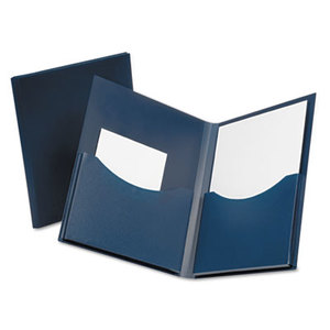 ESSELTE CORPORATION 57455 Poly Double Stuff Gusseted 2-Pocket Folder, 200-Sheet Capacity, Navy by ESSELTE PENDAFLEX CORP.