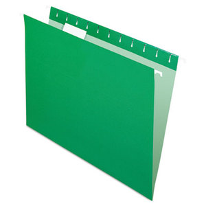 Cardinal Brands, Inc 81610 Essentials Colored Hanging Folders, 1/5 Tab, Letter, Bright Green, 25/Box by ESSELTE PENDAFLEX CORP.