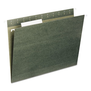 Hanging Folders, 1/3 Tab, 11 Point Stock, Letter, Green, 25/Box by SMEAD MANUFACTURING CO.