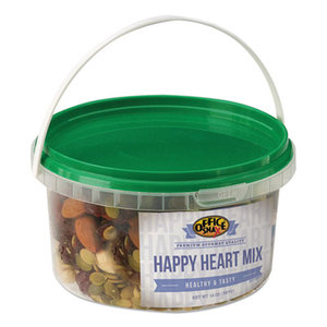 Office Snax 00055 All Tyme Favorite Nuts, Happy Heart Mix, 10oz Tub by OFFICE SNAX, INC.