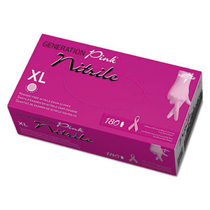 Medline Industries, Inc PINK6804 Generation Pink Nitrile Exam Gloves, X-Large, Pink, 180/Box by MEDLINE INDUSTRIES, INC.