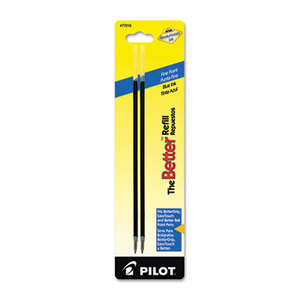 Pilot Corporation 77216 Refill, Non-retract Better/BetterGrip/EasyTouch Ballpoint, Fine, Blue, 2/Pack by PILOT CORP. OF AMERICA