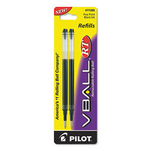 Pilot Corporation 77285 Refill for V Ball Retractable Rolling Ball Pen, Fine, Black Ink by PILOT CORP. OF AMERICA