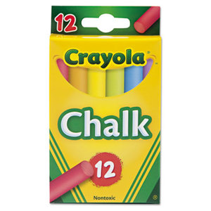 BINNEY & SMITH / CRAYOLA 510816 Chalk, Two Each of Six Assorted Colors, 12 Sticks/Box by BINNEY & SMITH / CRAYOLA