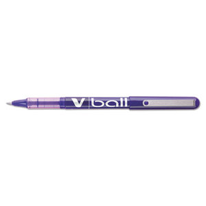 Pilot Corporation 35210 VBall Liquid Ink Roller Ball Stick Pen, Purple Ink, .5mm, Dozen by PILOT CORP. OF AMERICA