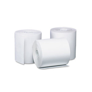 PM Company, LLC 05210 Single Ply Thermal Cash Register/POS Rolls, 3 1/8" x 119 ft., White, 50/Ctn by PM COMPANY