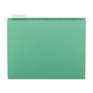 SMEAD MANUFACTURING COMPANY 64061 Hanging File Folders, 1/5 Tab, 11 Point Stock, Letter, Bright Green, 25/Box by SMEAD MANUFACTURING CO.