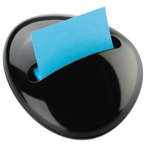 Pebble Notes Dispenser for 3 x 3 Pads, Black by 3M/COMMERCIAL TAPE DIV.
