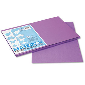 Tru-Ray Construction Paper, 76 lbs., 12 x 18, Violet, 50 Sheets/Pack by PACON CORPORATION