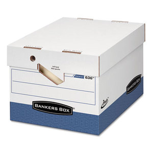 PRESTO Maximum Strength Storage Box, Ltr/Lgl, 12 x 15 x 10, White, 12/Carton by FELLOWES MFG. CO.