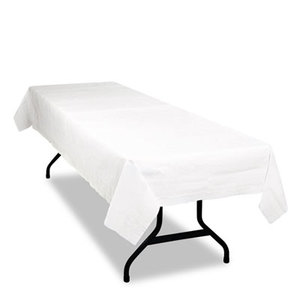 Table Set Poly Tissue Table Cover, 54 x 108, White, 6/Pack by TABLEMATE PRODUCTS, CO.