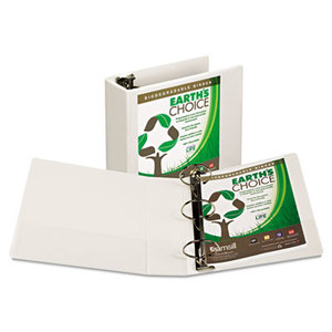 SAMSILL CORPORATION 18997 Earth's Choice Biodegradable Round Ring View Binder, 4" Cap, White by SAMSILL CORPORATION