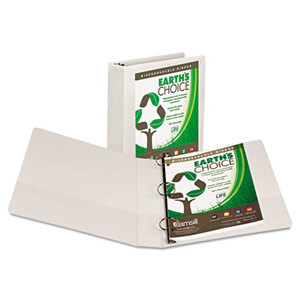 SAMSILL CORPORATION 18957 Earth's Choice Biodegradable Round Ring View Binder, 1-1/2" Cap, White by SAMSILL CORPORATION