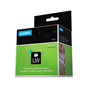 DYMO 30370 Multipurpose Labels, 2 x 2 5/16, White, 250/Box by DYMO