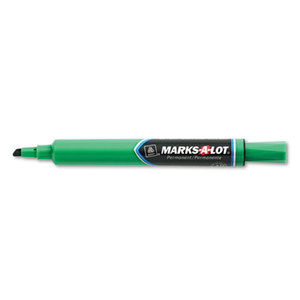 Avery AVE08885 Large Desk Style Permanent Marker, Chisel Tip, Green, Dozen by AVERY-DENNISON