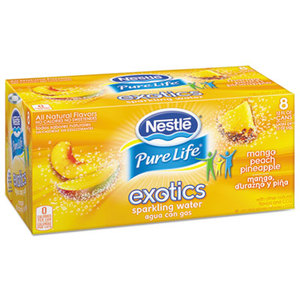 Nestle S.A 12252765 Pure Life Exotics Sparkling Water, Mango Peach Pineapple, 12oz Can, 24/Carton by NESTLE