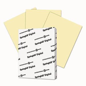 International Paper Company 036000 Digital Vellum Bristol Color Cover, 67 lb, 8 1/2 x 11, Canary, 250 Sheets/Pack by INTERNATIONAL PAPER