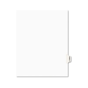Avery 01378 Avery-Style Preprinted Legal Side Tab Divider, Exhibit H, Letter, White, 25/Pack by AVERY-DENNISON