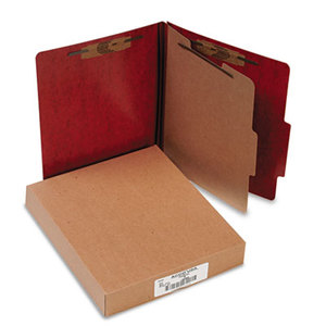 ACCO Brands Corporation A7015004 Presstex 20-Point Classification Folders, Letter, Four-Section, Red, 10/Box by ACCO BRANDS, INC.