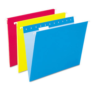 Cardinal Brands, Inc 81612 Essentials Colored Hanging Folders, 1/5 Tab, Letter, Assorted Colors, 25/Box by ESSELTE PENDAFLEX CORP.