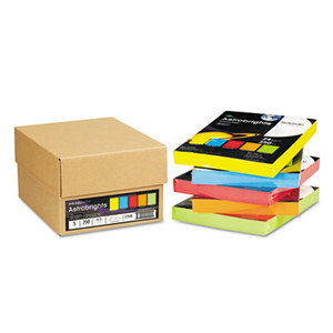 Astrobrights Colored Paper, 24lb, 8-1/2 x 11, 5 Assorted, 1250 Sheets/Carton by NEENAH PAPER