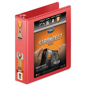 ACCO Brands Corporation W363-44-1797PP Heavy-Duty Round Ring View Binder w/Extra-Durable Hinge, 2" Cap, Red by WILSON JONES CO.