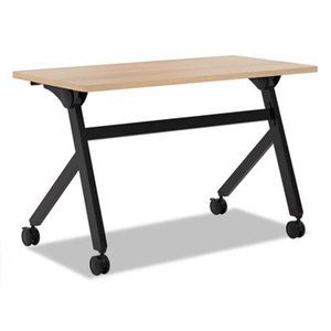 BASYX BSXBMPT4824PW Multipurpose Table Flip Base Table, 48w x 24d x 29 3/8h, Wheat by BASYX