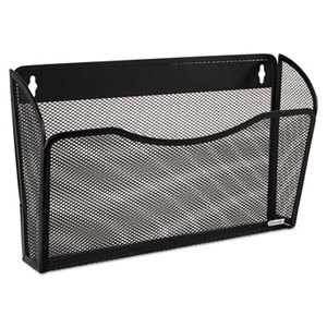 ROLODEX 21931 Single Pocket Wire Mesh Wall File, Letter, Black by ROLODEX