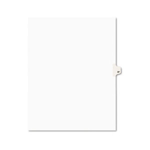 Avery 01037 Avery-Style Legal Side Tab Divider, Title: 37, Letter, White, 25/Pack by AVERY-DENNISON