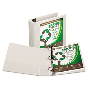 SAMSILL CORPORATION 18987 Earth's Choice Biodegradable Round Ring View Binder, 3" Cap, White by SAMSILL CORPORATION
