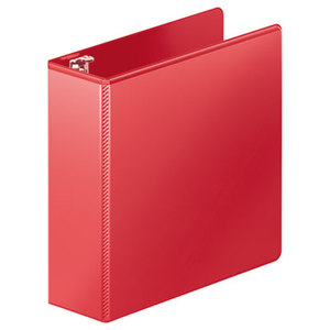 ACCO Brands Corporation W385491797PP Heavy-Duty D-Ring View Binder w/Extra-Durable Hinge, 3" Cap, Red by WILSON JONES CO.