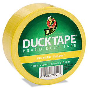 Shurtech Brands, LLC 519615 Colored Duct Tape, 1.88" x 20yds, 3" Core, Yellow by SHURTECH