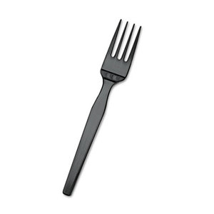 DIXIE FOOD SERVICE SSF51 SmartStock Plastic Cutlery Refill, Forks, Black, 40/Pack, 24 Packs/Carton by DIXIE FOOD SERVICE