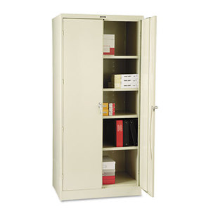 78" High Deluxe Cabinet, 36w x 24d x 78h, Putty by TENNSCO