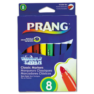 Washable Markers, Eight Assorted Colors, 8/Set by DIXON TICONDEROGA CO.