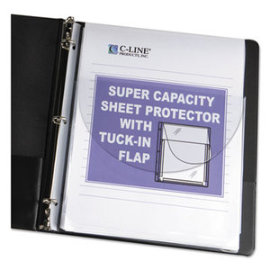 Super Capacity Sheet Protector with Tuck-In Flap, 200", Letter Size, 10/Pack by C-LINE PRODUCTS, INC