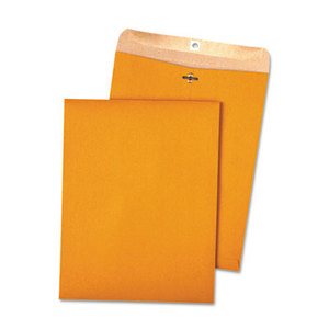 100% Recycled Brown Kraft Clasp Envelope, 10 x 13, Brown Kraft, 100/Box by QUALITY PARK PRODUCTS