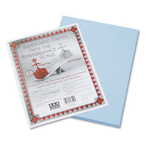 PACON CORPORATION 103599 Riverside Construction Paper, 76 lbs., 9 x 12, Light Blue, 50 Sheets/Pack by PACON CORPORATION