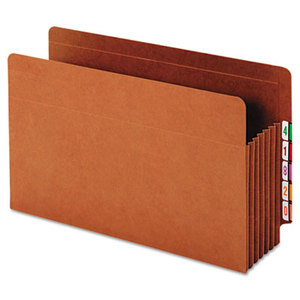 Heavy-Duty Expanding File Pocket, End Tab, 5 1/4 Inch, Legal, Brown, 10/Box by CARDINAL BRANDS INC.