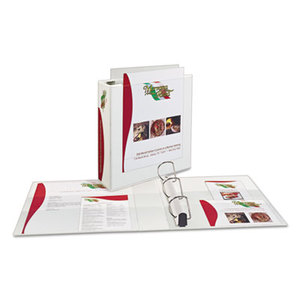 Avery 05504 Heavy-Duty Nonstick View Binder w/1-Touch Slant Rings, 2" Cap, White by AVERY-DENNISON