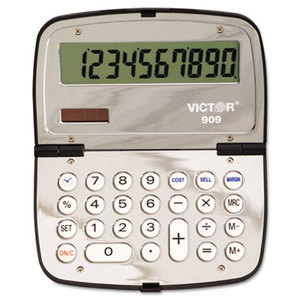 Victor Technology, LLC 909 909 Handheld Compact Calculator, 10-Digit LCD by VICTOR TECHNOLOGIES
