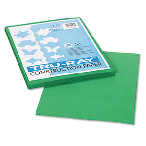 PACON CORPORATION 102960 Tru-Ray Construction Paper, 76 lbs., 9 x 12, Holiday Green, 50 Sheets/Pack by PACON CORPORATION