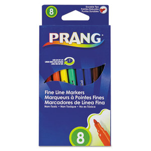 Prang Markers, Fine Point, 8 Assorted Colors, 8/Set by DIXON TICONDEROGA CO.