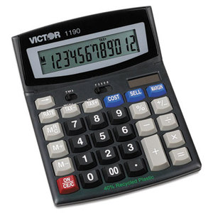 1190 Executive Desktop Calculator, 12-Digit LCD by VICTOR TECHNOLOGIES