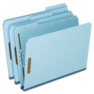 Cardinal Brands, Inc FP213 Pressboard Folders, 2 Fasteners, 1" Expansion, 1/3 Cut, Letter, Blue, 25/Box by ESSELTE PENDAFLEX CORP.