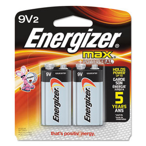 EVEREADY BATTERY 522BP-2 MAX Alkaline Batteries, 9V, 2 Batteries/Pack by EVEREADY BATTERY